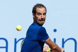 Richard Gasquet: l'un des plus beaux revers du Circuit. KEYSTONE/PETER SCHNEIDER